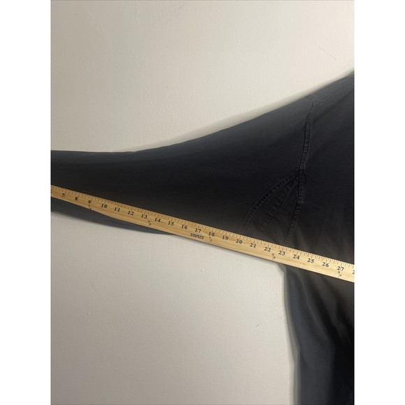 Duluth Trading Shirt Mens XL Black Long Sleeve Mock Neck Workwear Longtail T - Picture 7 of 7